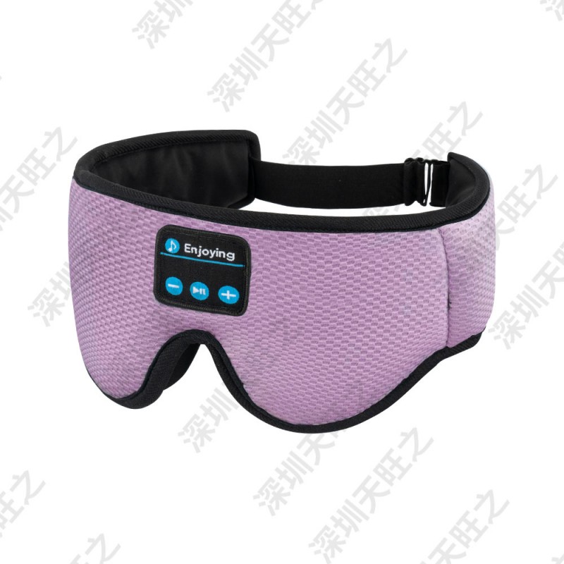Antifaz para dormir con Bluetooth 3D, auriculares para dormir, color morado