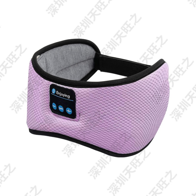 Antifaz Bluetooth centrado en algodón morado