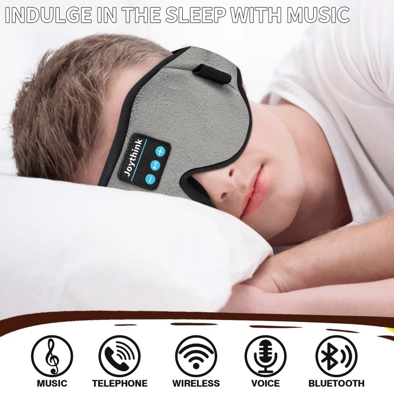 Car Bluetooth Sleep Eye Mask Grey