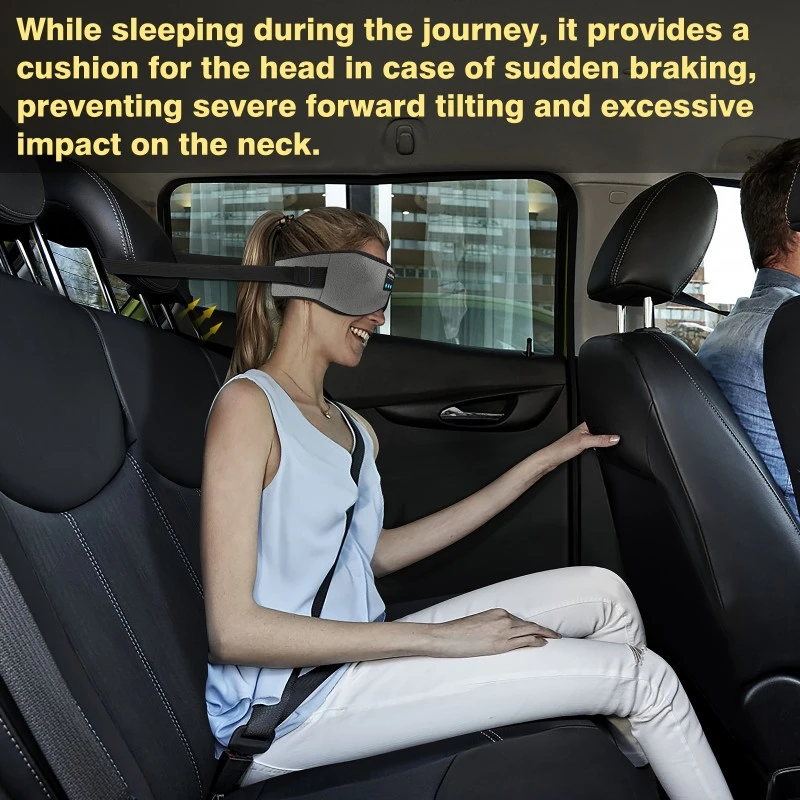 Car Bluetooth Sleep Eye Mask Grey