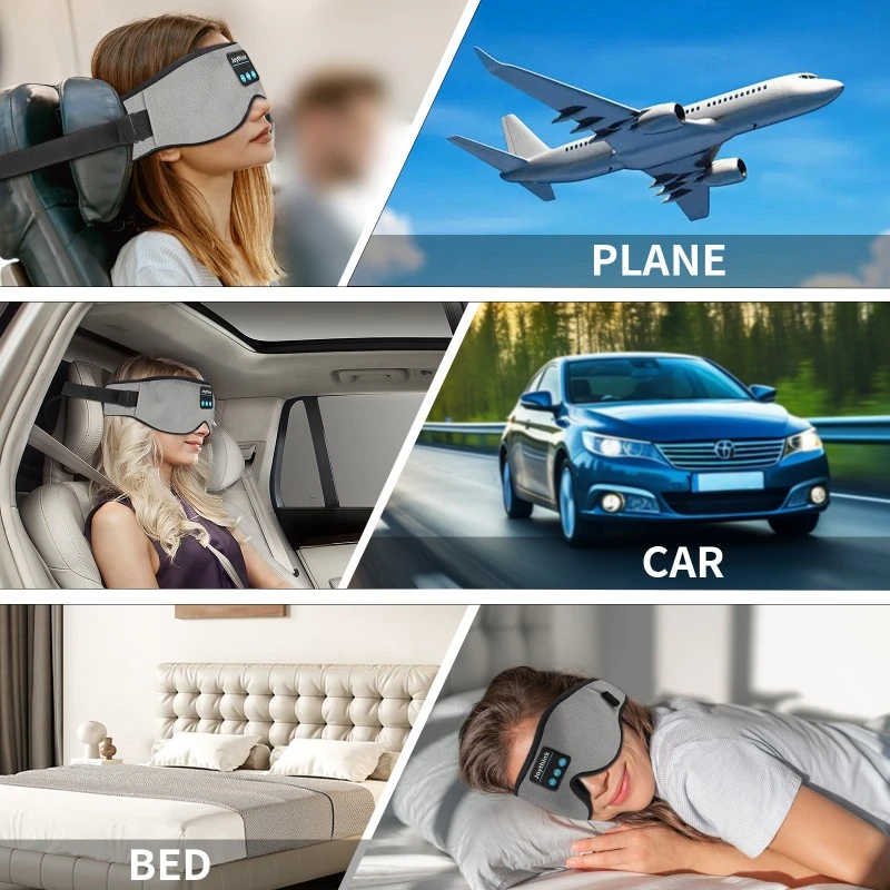 Car Bluetooth Sleep Eye Mask Grey