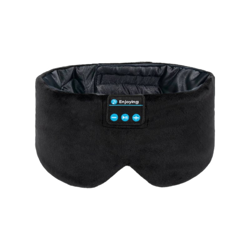 Antifaz para dormir con Bluetooth de seda Sleeping Headphoens negro