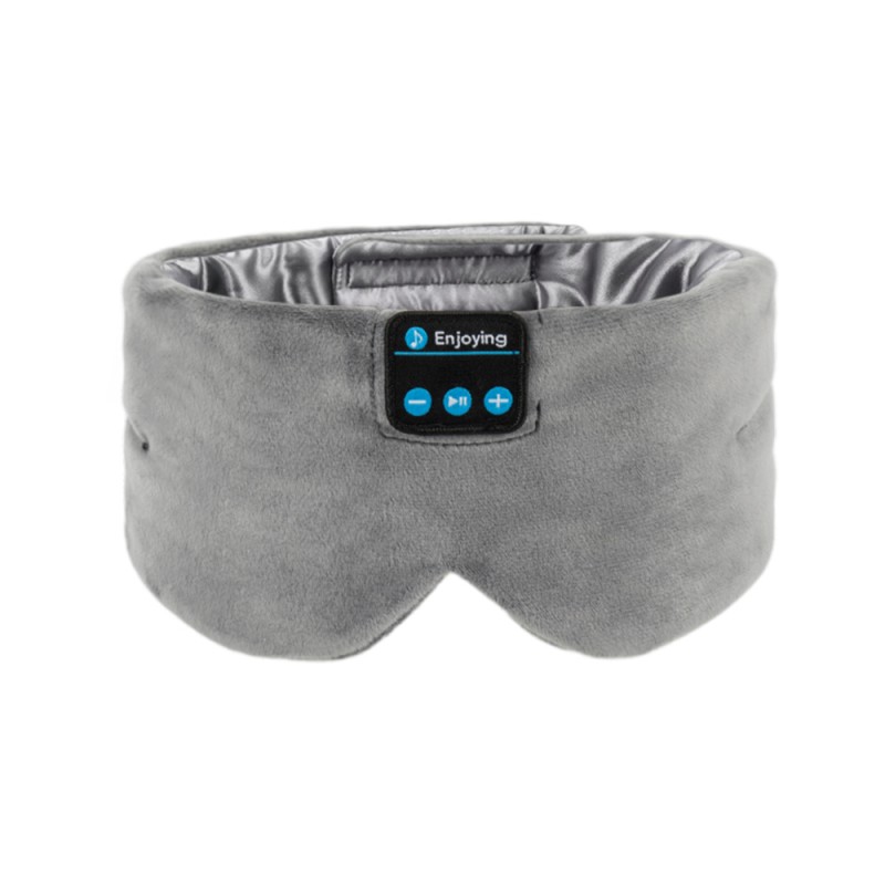 Antifaz para dormir con Bluetooth de seda Sleeping Headphoens gris